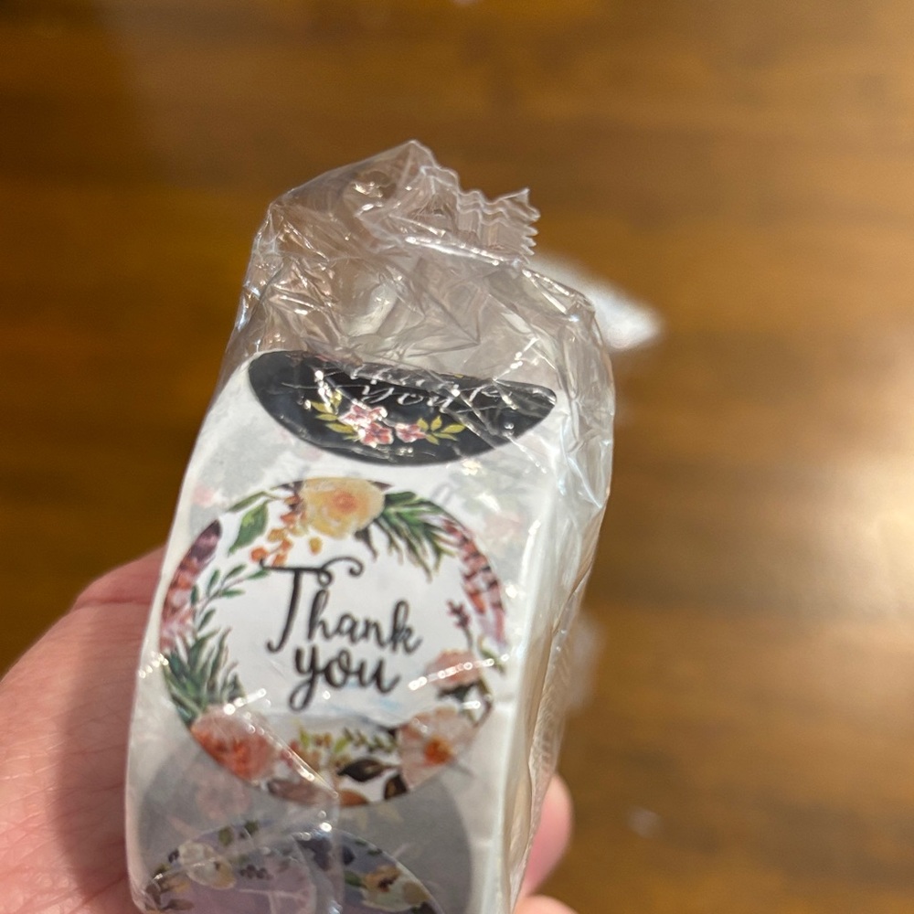 5 Rolls Thank You 1” Stickers 5 Rolls 500 per roll NWT - Picture 6 of 7